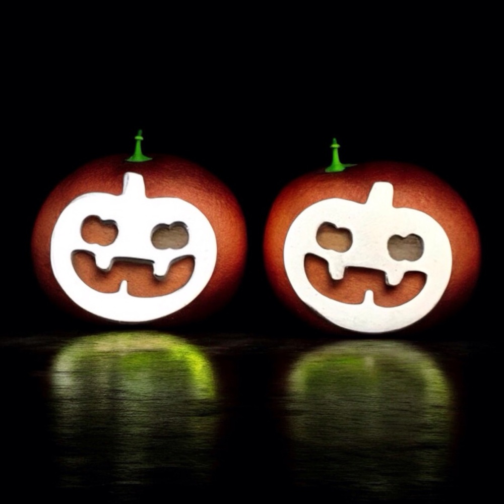 🆕 Pumpkin Stud Earrings Stainless Steel